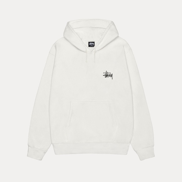 BASIC STÜSSY HOODIE PIGMENT DYED (Color: "Natural," Off-White) - Size: Medium - Picture 11 of 12